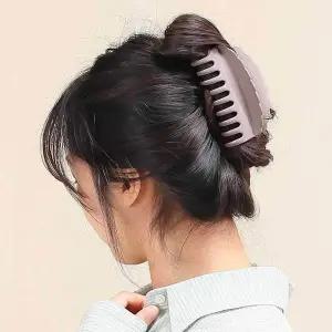 반머리집게핀 핑크 올림 핀 머리 집게 헤어