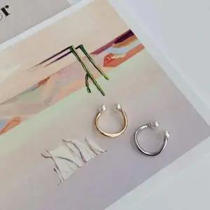 귀찌 이어커프 웨이브 펄 미디움 귀걸이 악세사리케이