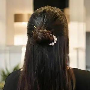 진주알 올림머리 U자핀