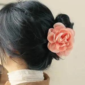피치 머리핀 헤어핀 헤어집게핀 고급집게핀 꽃집게핀