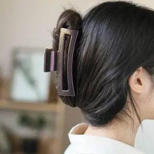 반묶음 집게 핀 대형집게핀 여성헤어핀 사각집게핀