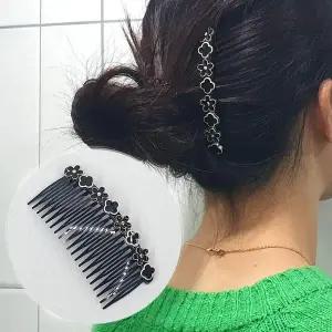 빗핀 올림머리 클립형 블랙클로버 헤어빗핀