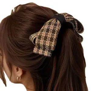 여성 캐주얼 머리핀 포니테일 리본 바나나핀 헤어핀