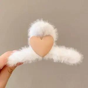 털집게핀 하트머리핀 반묶음집게핀 바나나핀