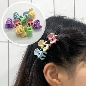헤어집게핀 올림머리 반묶음 미니집게핀 컬러믹스