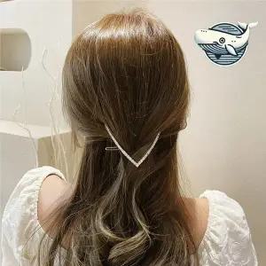 진주 세련된 헤어핀 여유로운 스타일 연출용