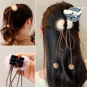 귀여운 퍼포맷 미니 헤어핀 스타일링 필수 소녀