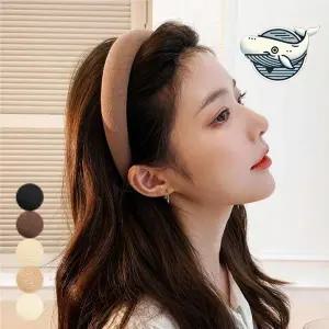 여성 스펀지 헤어밴드 편안한 머리띠 젊은 감성