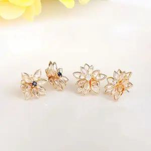 시후주얼리 골드앤틱 꽃눈송이 플라워 귀걸이 EC453E