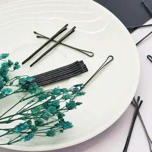 SFr 검정 머리 헤어 실핀 실삔 세트