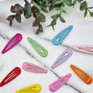 옆머리헤어핀 유광 헤어 똑딱핀 5P 랜덤