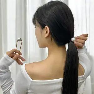 왕진주 올림머리 U자핀 비녀 비녀