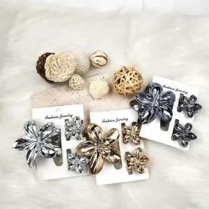 2가지 사이즈 여자 헤어집게핀 3종세트 3컬러 헤어집게핀