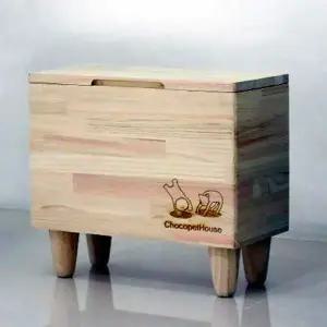 사료통 피톤치드 테라피 강아지 식기 편백나무 초코펫