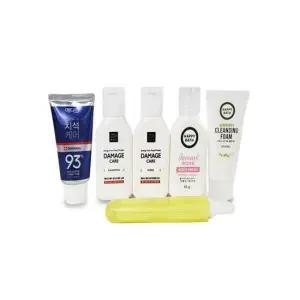 여행용 간편 키트 클렌징폼 칫솔 치약 샴푸 6종 세트