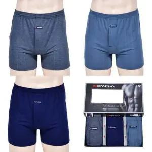 부드러운 터치감 스트라이프 남성 사각팬티 3매입