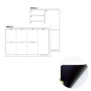 자석게시판 철제스틸 탈부착 자석 일주일 계획표 화이트보드