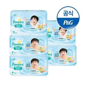 [팸퍼스] 엔젤에어차차 썸머 팬티 기저귀 4~6팩 (총 2박스)