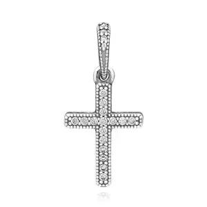 [판도라]397571CZ 클래식 크로스 십자가 펜던트 참