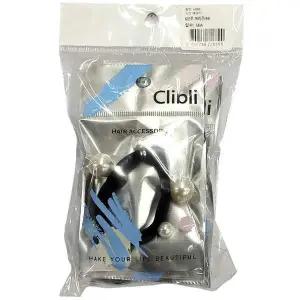 6개의 진주장식 포인트 우아한 헤어 연출 머리끈 5입