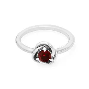 [판도라]192993C01 레드 이터니티 서클 반지 (1월 탄생석)