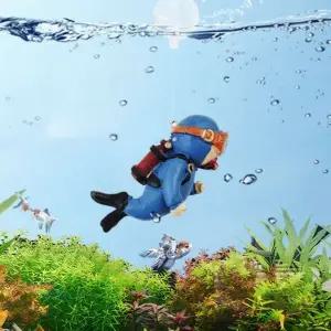 꾸미기 수조 어항잠수부장식 잠수부 수족관꾸미기소품 수족식품