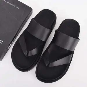 남성 아웃솔 조리 슬리퍼 키높이 쿠션샌들 쪼리 컴포트화