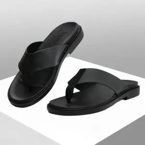 국내생산 남성 블랙 조리 슬리퍼 심플 쪼리 키높이 샌들 남성실내화