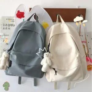 캐주얼 소형 베이직 백팩 여대생 책가방 기본 배낭