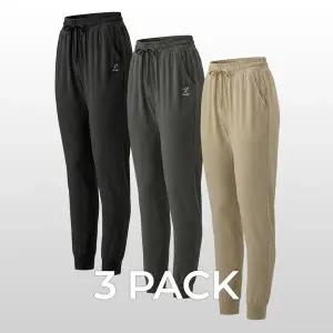 [테슬라] 여성 경량 캐주얼 라운지웨어 조거팬츠 3팩