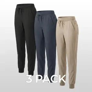 [테슬라] 여성 캐주얼 밴딩 조거팬츠 트레이닝복 3팩