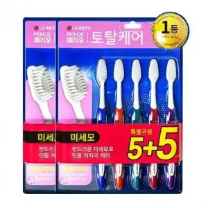 [셀러에이드]페리오 미세모 칫솔 토탈 케어 양치솔 10개