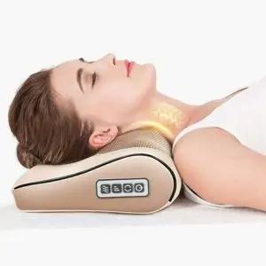 [RIZPICK]목 마사지기 가정용 어깨 온열 허리 진동 베개형 목안마기