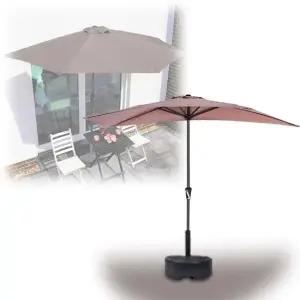 낚시파라솔 발코니 창문 테라스 벽 베란다 반쪽 하프 파라솔 휴대용파라솔