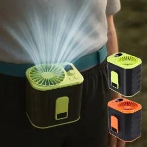 허리선풍기 미니 클립팬 휴대용 바디 벨트 걸이 등풍기 손풍기 야구장 캠핑