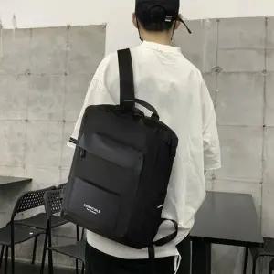 [다잇템]남자 멀티포켓 사각 캠퍼스룩 여자 검정 백팩 (47557242)