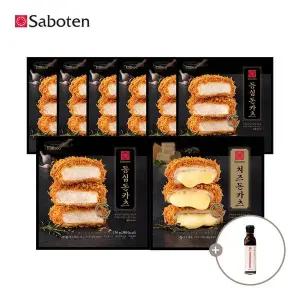 [사보텐]일본 정통 수제 돈까스 등심 7팩+치즈 1팩 + 돈까스 소스