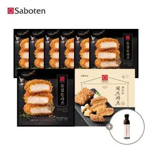 [사보텐]일본 정통 수제 돈까스 등심 7팩+콰트로 치즈 1팩 + 돈까스 소스