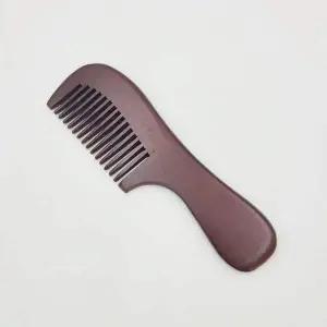 [골드스마일]복숭아 나무 손잡이 우드 헤어브러시 진한 밤색