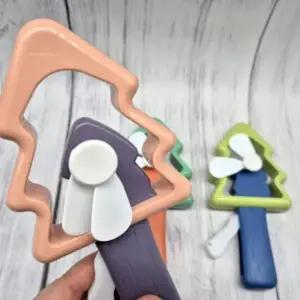 ( )아동 키즈 자가발전 수동 선풍기 손풍기 3컬러