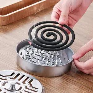 안전한가드 안방용 케이스 깨끗한 뒷처리 모기향거치대 은색