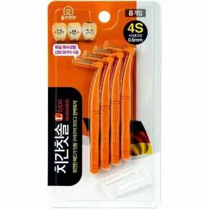 치간칫솔 L형 8P 사이간섭 0.6mm