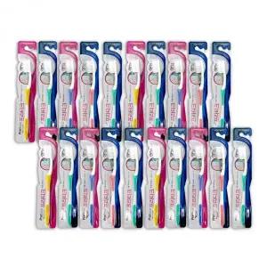 프라티크 칫솔 20개 미세모 성인 여행용 부드러운모