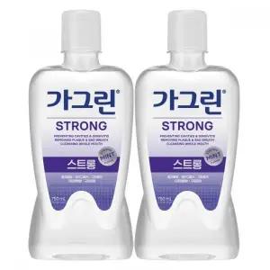 가그린 구강청결제 스트롱 750ml x 2개