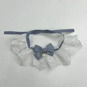 ( )강아지스카프 강아지 레이스 스카프 케이프 블루 S 강아지케이프