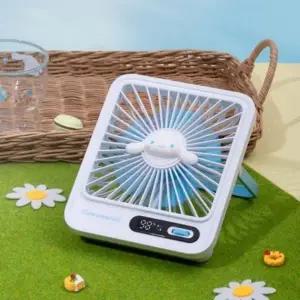 ( )여름대비 풍속조절 선풍기 데스크팬 캐릭터 스탠딩 - 파랑