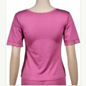 레이스 기모 여성 3부 상의 얇은내복 여성이너웨어