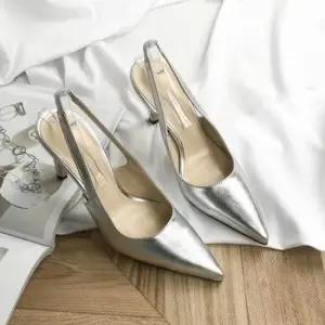 가을구두 여성 슬링백 하이힐 9센치 실버 오피스룩 직장 패션