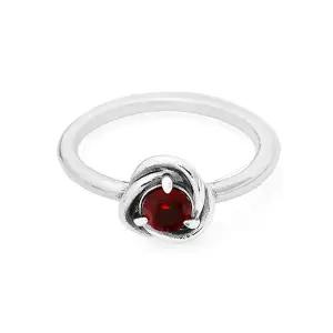 [신세계라이브쇼핑]판도라 192993C01 레드 이터니티 서클 반지 (1월 탄생석)