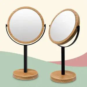 [셀러에이드]뷰러거울 사무실 책상 테이블 스탠드 회전거울 단면
